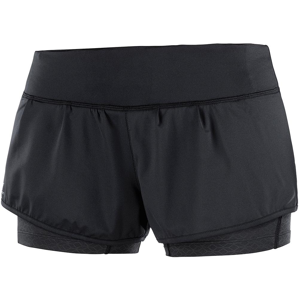 Salomon Singapore Womens Shorts - ELEVATE AERO W Black | 53029-VCFY